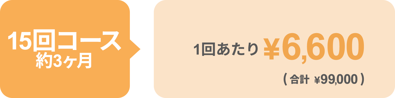 15回コースの料金画像