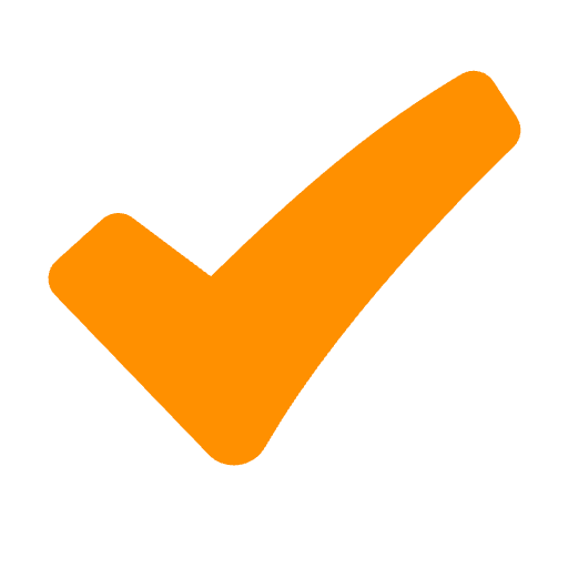 オレンジ色のチェックの画像